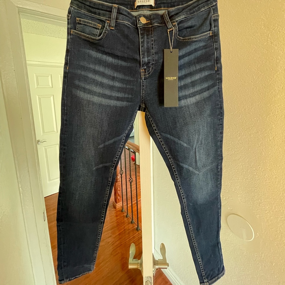 Men’s Stretch Jeans in weathered dark blue